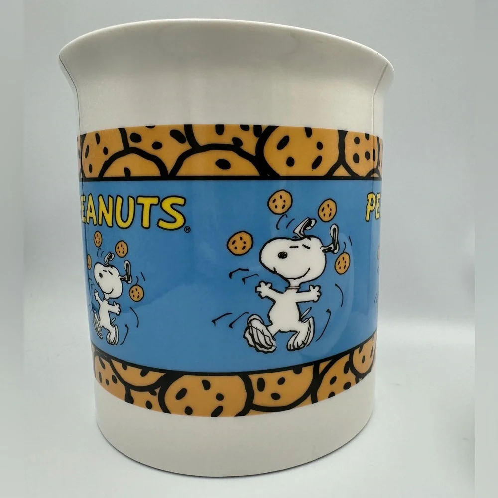 Peanuts Snoopy 7"Ceramic Cookie Jar WithLid Vintage - Picture 7 of 11
